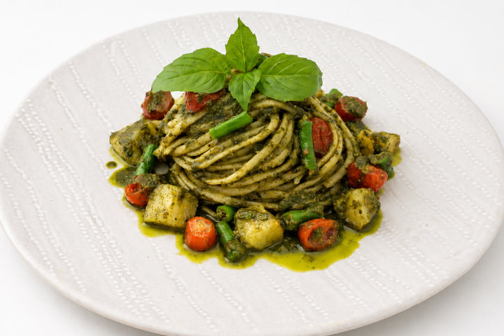 Vegan Linguine al Pesto